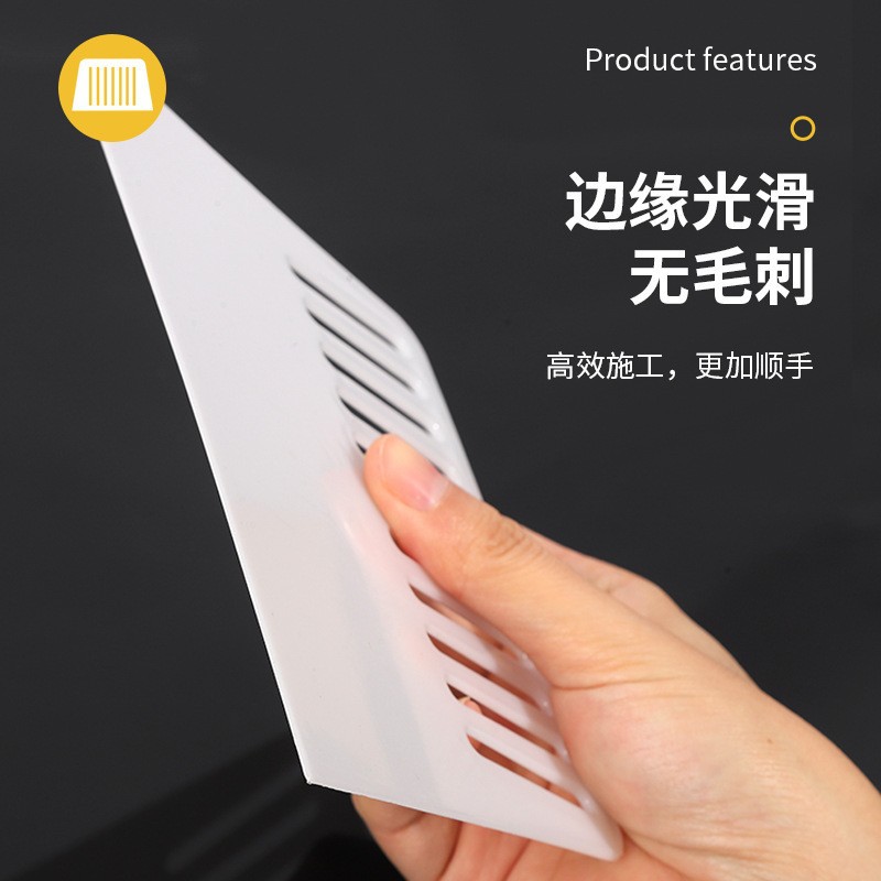 Fábrica de raspadores blancos en stock decoración pintura papel de pared raspadores decoración de película placa de masilla herramientas de recubrimiento personalizadas