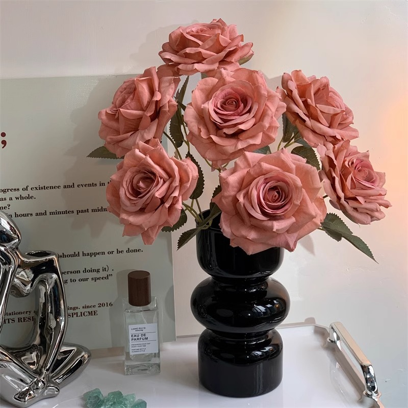 flores biónicas ramo de flores rosa flores simuladas decoración floral decoración floral