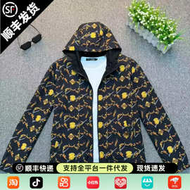 2025春秋款男士双面服百搭休闲连帽夹克外套时尚男款