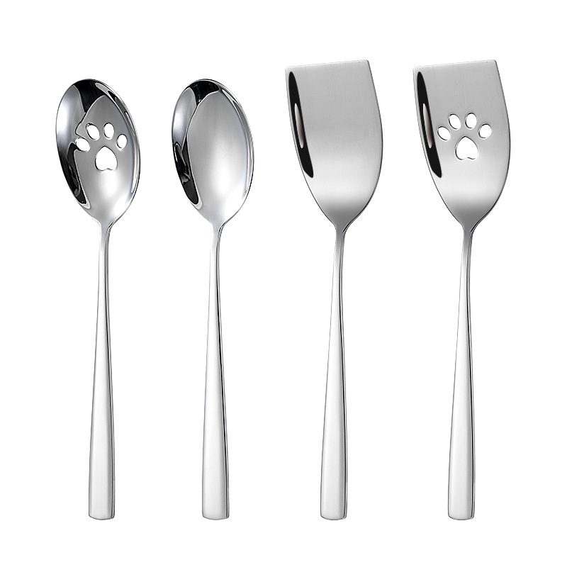 304 cubiertos de acero inoxidable cucharas comunes cucharas de buffet cucharas de comida de hotel cucharas de carne de carne de cocina cucharas