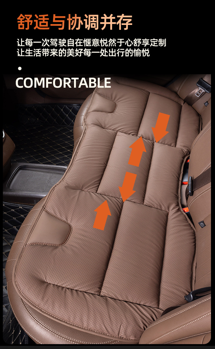 New Nappa Leather Car Seat Cushion, Suitable for All Seasons, Aviation-Grade, Breathable, Comfortable, Non-Sweaty, Seat Cushion Manufacturer Wholesale