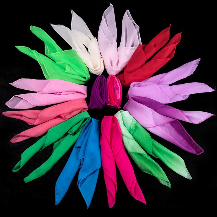 Танцевальный шарф марлевый танцевальный платок производительность Квадратный реквизит квадратный шарф Jiaozhou Yangko сортируя шарф