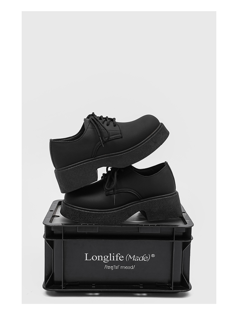 ShoeVault Été 2024 Nouvelles chaussures en cuir Wenzhou pour hommes, derby décontracté à bout large, style japonais élégant, sensation haut de gamme_voghion.com