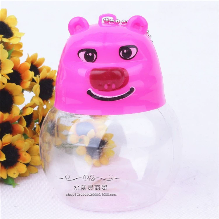 Портативный QQ чашка оптовая мини-бокал для рыбы медведь большая бутылка для рыбы аквариумная маленькая пластиковая прозрачная коробка для золотой рыбки аквариум черепаха бутылка