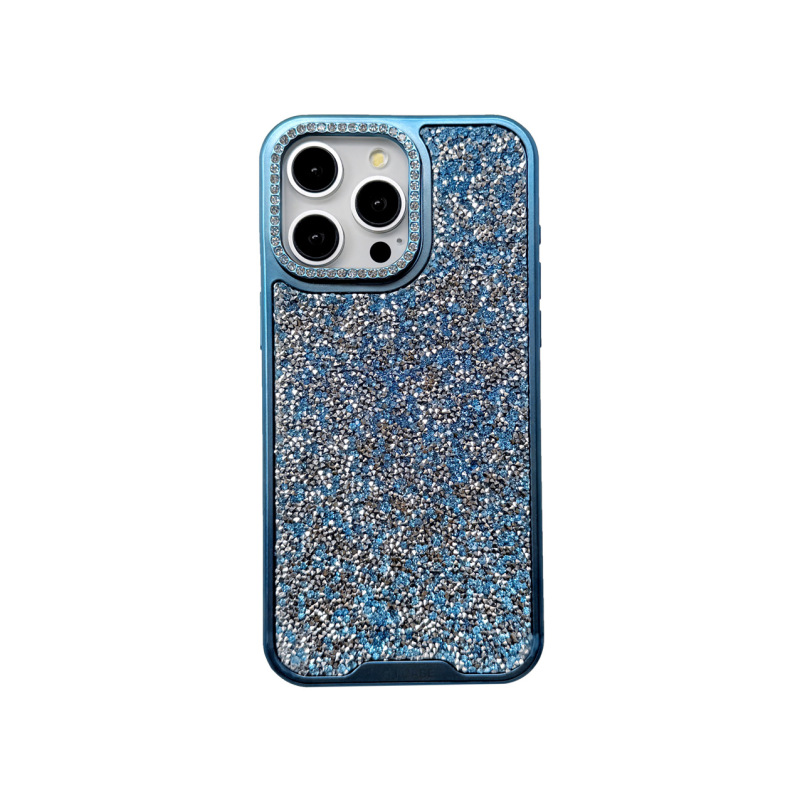 フルダイヤモンドサイドグリッター高級ラインストーンミラーフープドットダイヤモンドiPhone16Promaxライト高級アップル携帯電話ケースに適しています|undefined