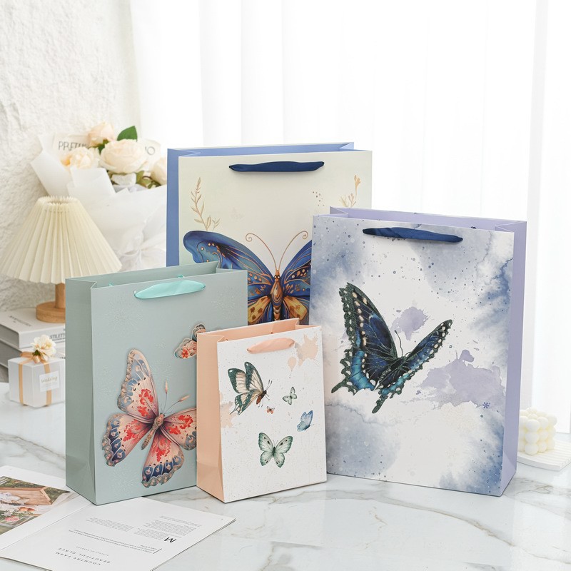 纸袋手提袋定 制艺术礼品纸袋时尚纸袋带手柄