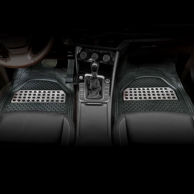 Car Floor Mat Single Piece Universal Foot Pad - king-kong-basin-for-the-driver-and-co-pilot-positions-two-pieces-of-black