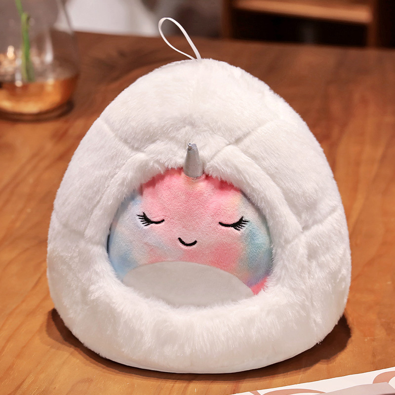 Pingüino nido muñeca juguetes de peluche lindo arco iris unicornio muñeca ballena muñeca de tela regalo para niños