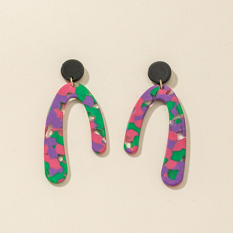 Acrylic Geometric Fashion Earrings display picture 5