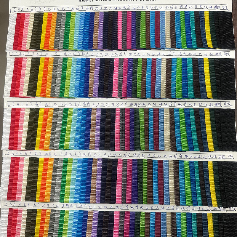 Cinta de polipropileno de colores para bordes, correa de mochila de PP lisa, asa de equipaje, correa ancha con patrón de cuentas, tejido para manualidades DIY