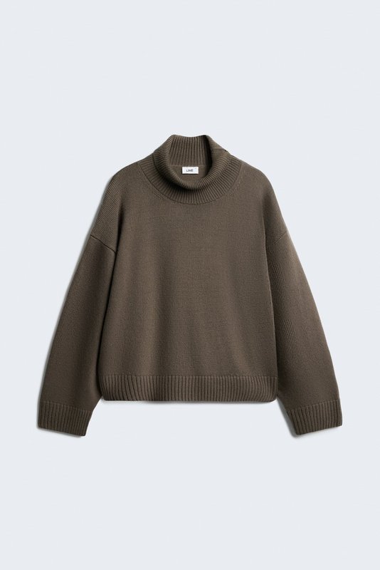 095 ニット婦人服新作 ロシア越境 秋冬 欧米風 ルーズフィット タートルネックセーター ショート丈|undefined