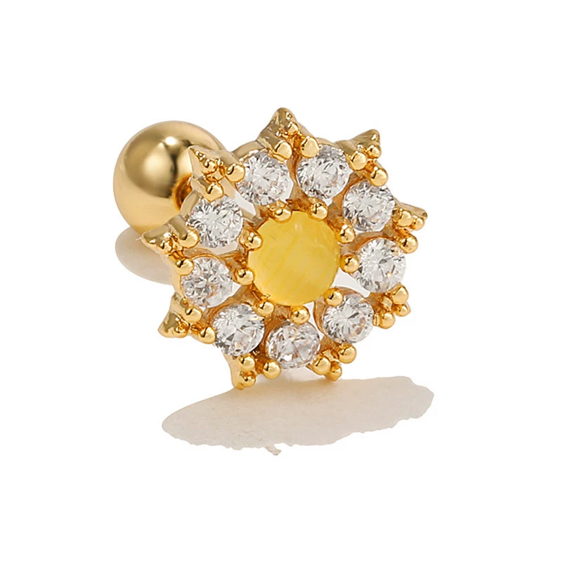 Серебряные серьги, европейский стиль «light-luxury», простой элегантный дизайн, 4 × 3 × 1 см