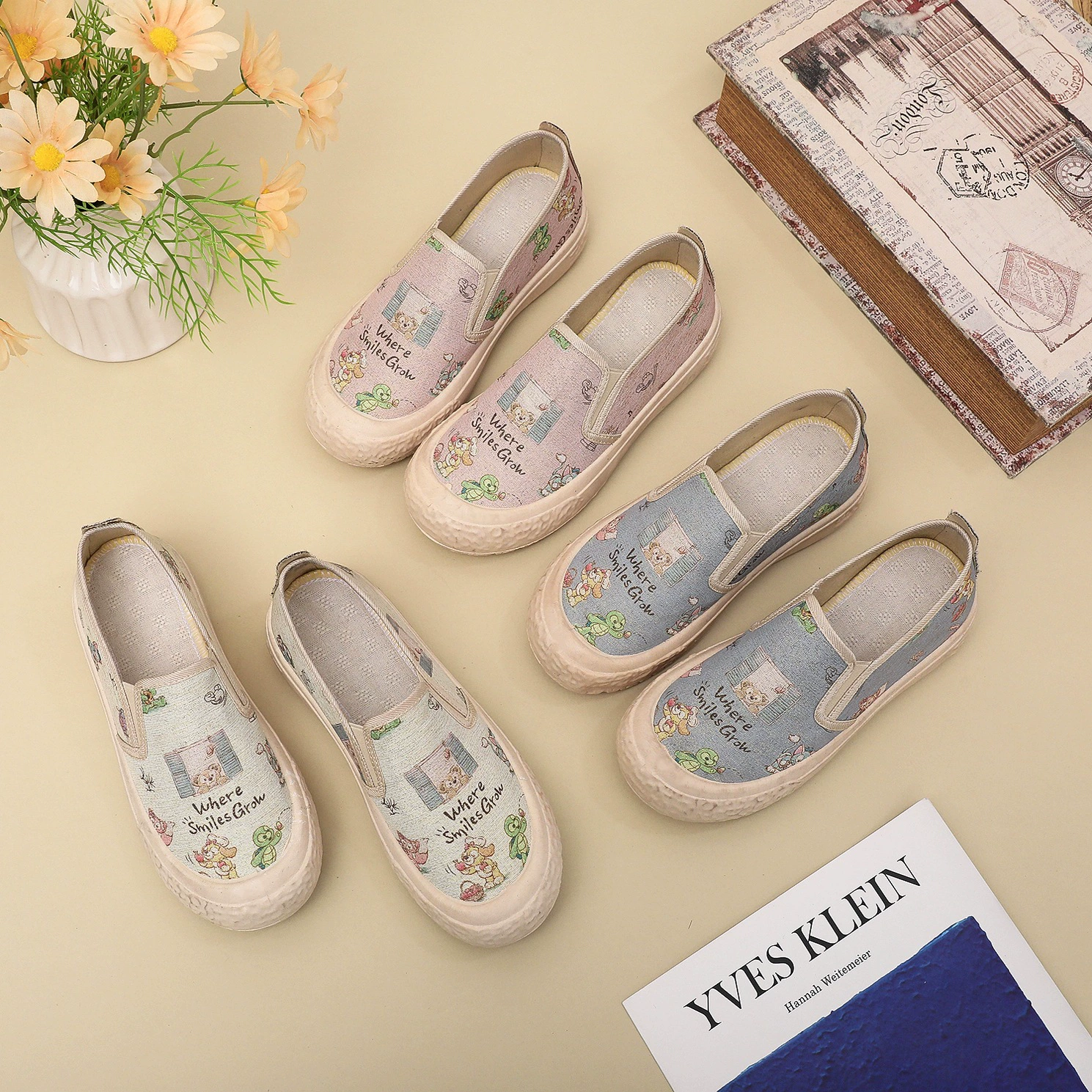 Женские туфли на плоской подошве, старые пекинские тканевые туфли, женская обувь, весенне-летние простые женские туфли на плоской подошве, женская обувь, женские сетчатые туфли с открытым носком, дышащие мамы