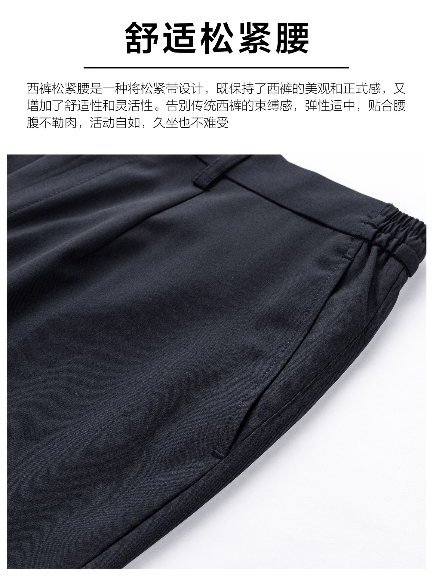 Pantalones casuales azules tibetanos, pantalones de trajes de mujer, pantalones de verano delgados, ropa de trabajo de alta calidad, pantalones de nueve puntos. image 2