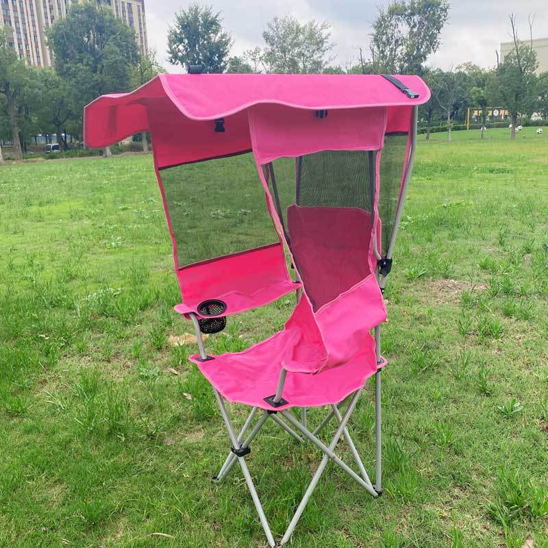 釣り椅子 折りたたみテーブル 折りたたみ椅子 アウトドアチェア キャンプ用炭素鋼製ポータブルマザール 日よけ付きレジャーチェア