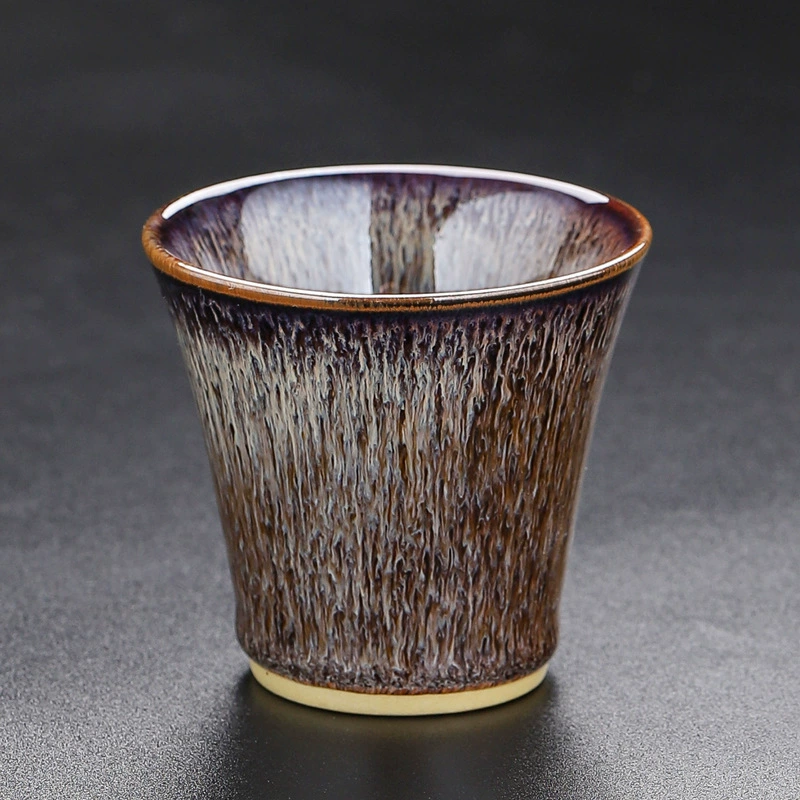 Jun kiln ceramic tea cup, tea cup, fashionable classic bamboo hat cup, мастер чашка, чайный набор кунг-фу