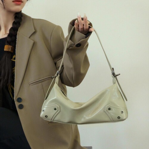 French Baguette Underarm Bag for Women, High-End Niche Design, 2024 Spring New Arrival – Stylish Large-Capacity Shoulder & Crossbody Bag