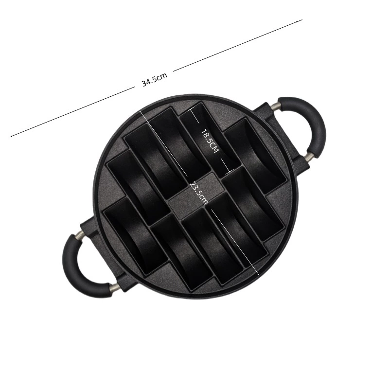 New octopus balls fried egg cooker without coating egg dumpling pot household non -stick pot to deepen egg burger aluminum mold