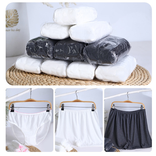 Single-use men's travel business trip no-wash hot spring foot massage bath massage care women's triangle flat angle pants