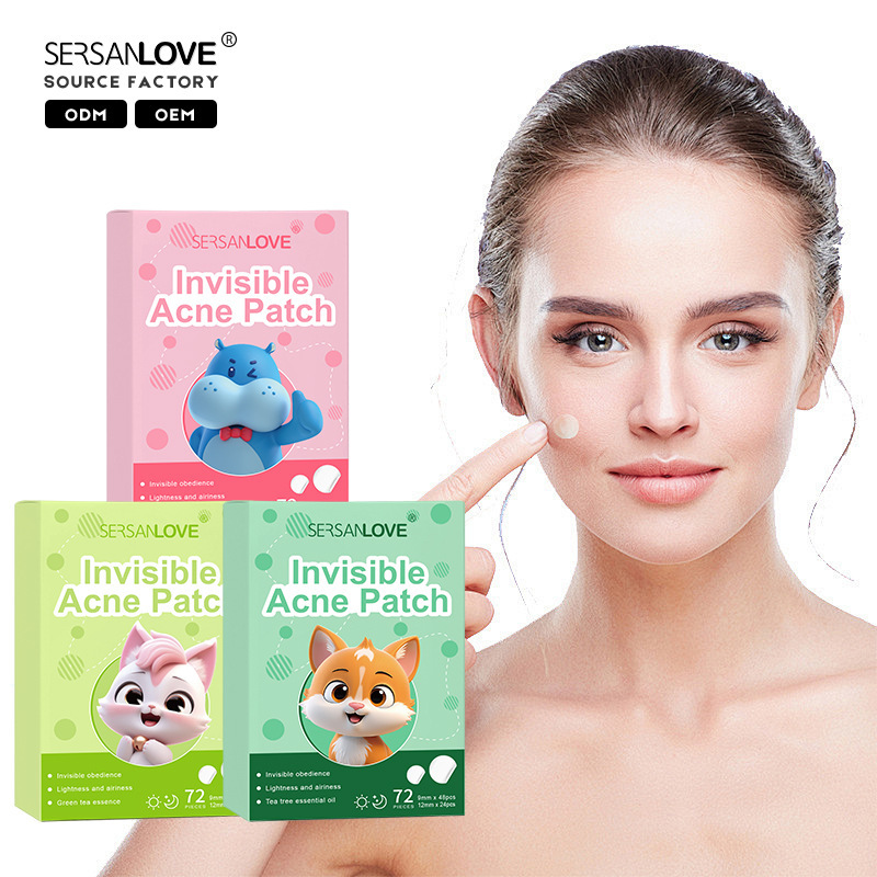 SERSANLOVE透明痘痘贴粉刺痘印斑点清洁闭口化妆隐形痘痘胶体防水|undefined