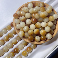 炭烧天然菩提正品圆珠10mm老料精工抛光diy饰品配件佛珠手饰散珠