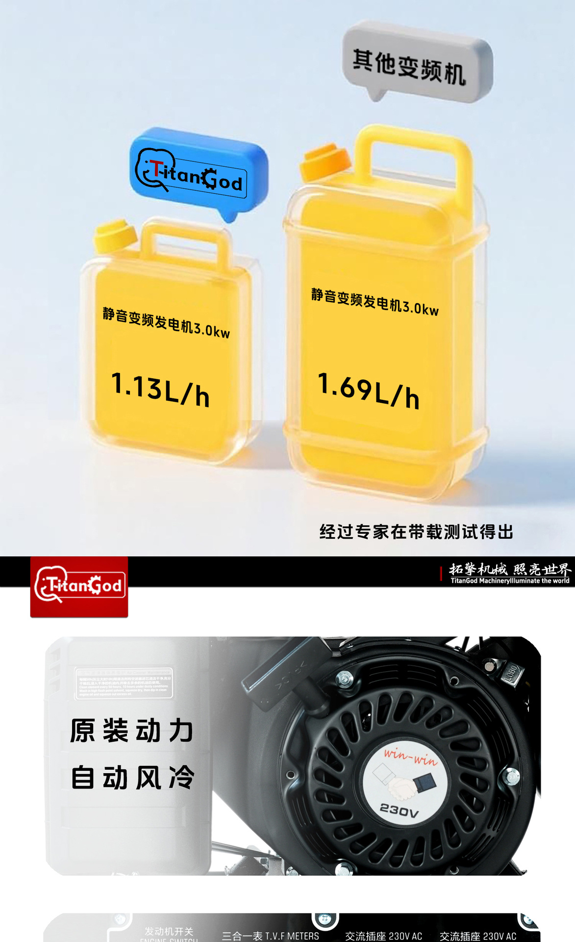 Gasoline Open-Frame Inverter Generators Are Manufactured by the Factory to Produce High-Power Electric Generators
