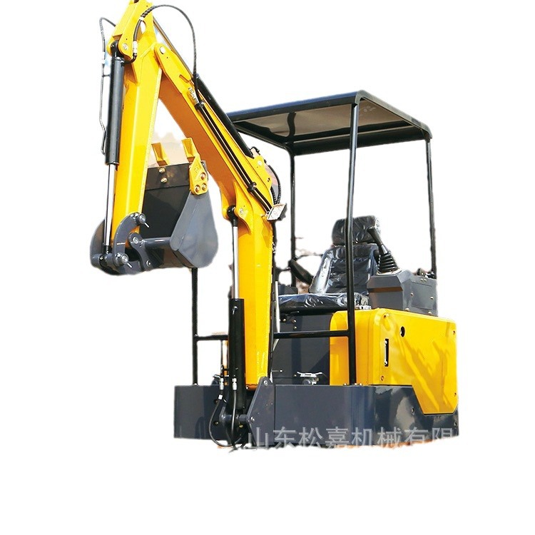 Excavadora de agujero séptico de control pequeña excavadora giratoria de 360 grados para zanja de tubería de huerto