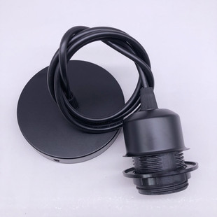 E27 full tooth lamp holder lamp holder hanging wire with half lamp cup holder creative DIY hanging chandelier accessories