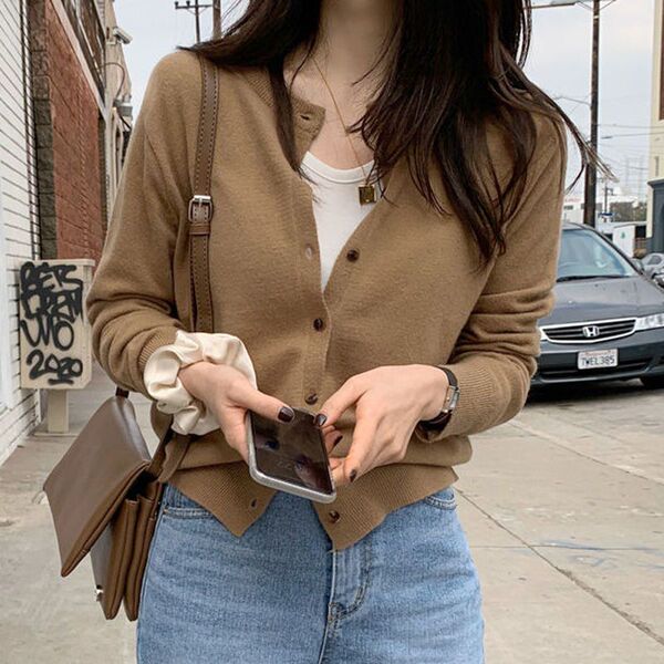 Autumn black thin jacket