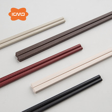 客满多合金筷鱼鳞光身筷餐厅酒店家用快子厂家一件代发五色家庭筷