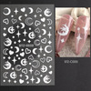 Nail stickers, metal line adhesive fake nails for nails, suitable for import, new collection, french style