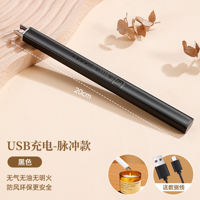 encendedor de aroma vela encendedor de incienso de pulso electrónico encendedor de mango largo encendedor herramienta estufa de gas encendedor pistola