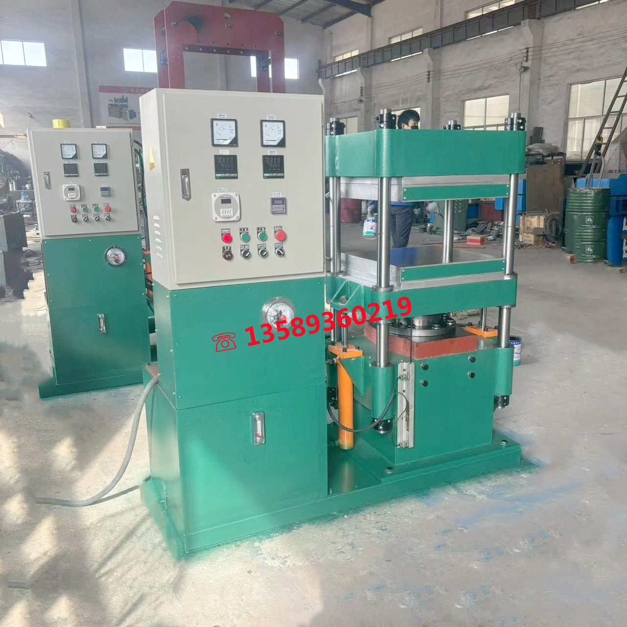 厂家供四柱式50T全自动平板模压机   四柱式硅橡胶液压硫化机