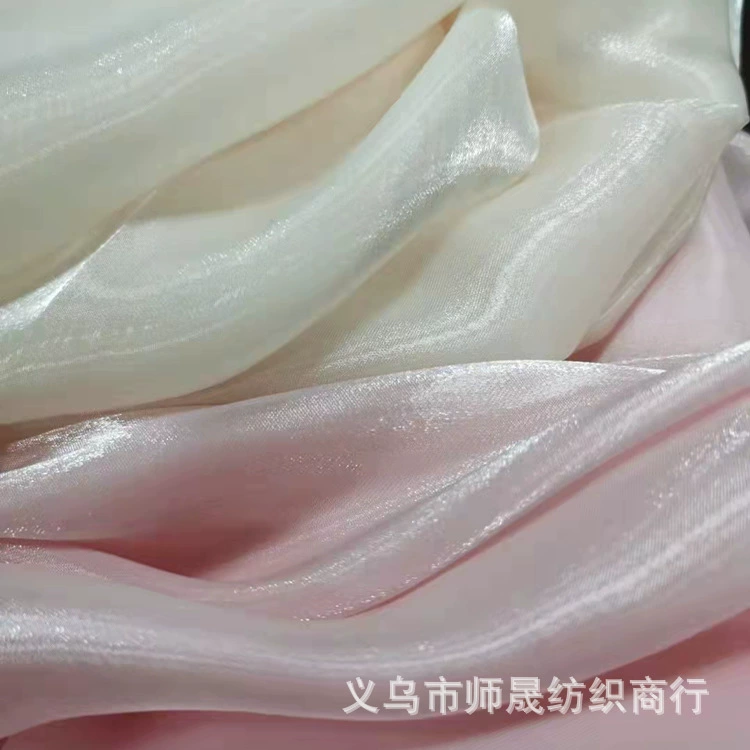 Gentle Water Gloss Yarn Breeze Satin Fabric Glaze Satin Fabric Big Sleeve Shirt Hanfu Fabric Spot Supply