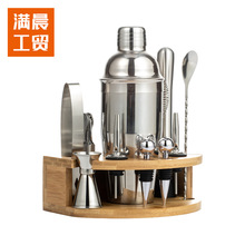 定制不锈钢调酒器套装调酒酒吧鸡尾酒调酒器具全套工具logo订制