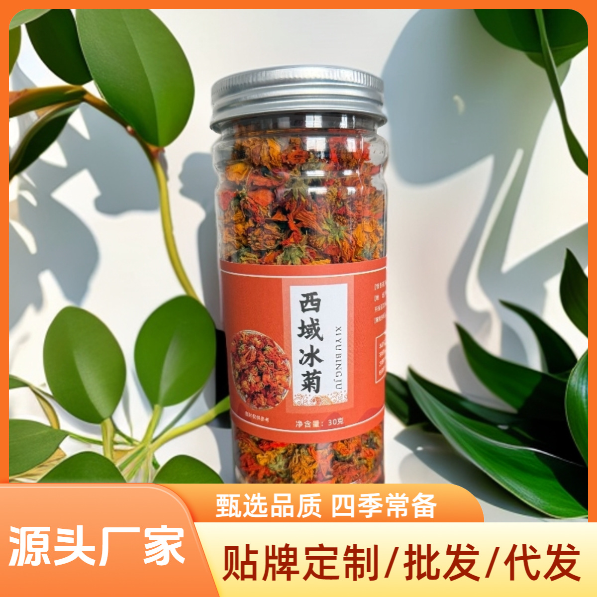 产地直供冰菊 30克瓶装散货西域冰句批发中药材天山红菊泡茶菊花