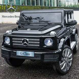 Детский электромобиль Mercedes G четырёхколёсный с пультом для катания