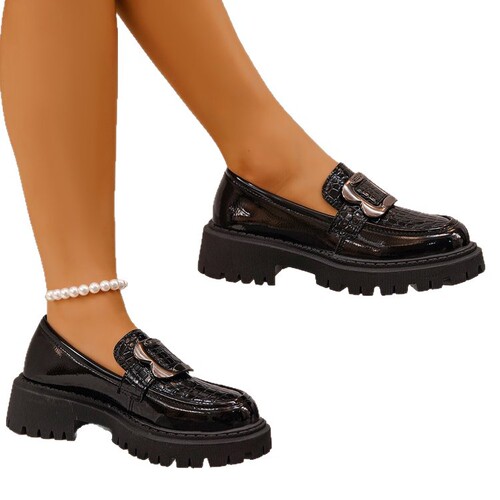 Women's New Fall Spring Thin Heel Mary Jane Small Mouth British Style Leather Shoes for Dresses Uniform Single Shoes