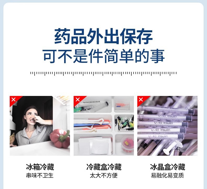 Insulin Refrigerator Portable Travel Refrigeration Cup Car Mini Refrigerator Car Home Dual-use Drug Refrigeration Constant Temperature