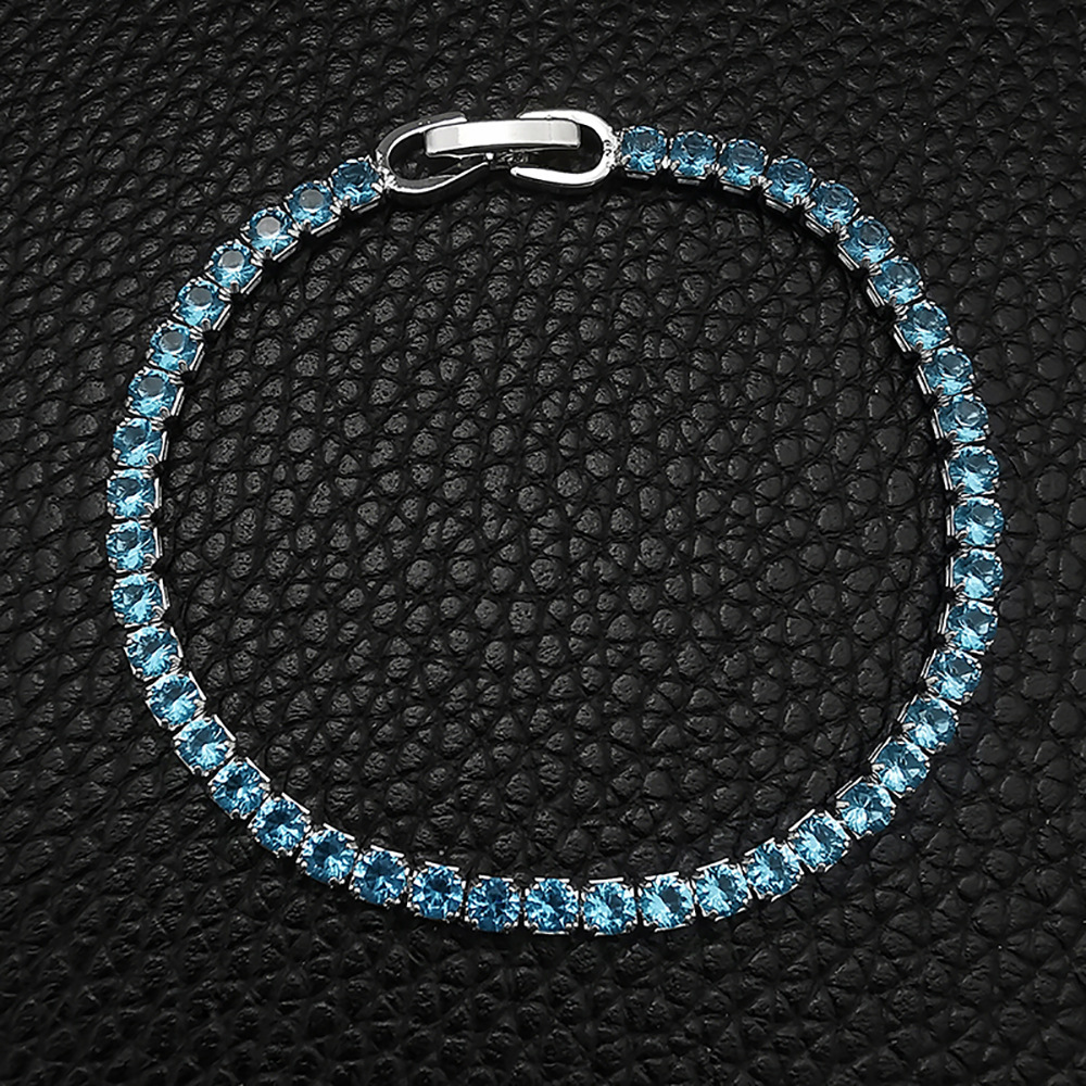 Hip Hop Tennis Armband Handstück Mehrfarbiges Zirkon Armband Damen Volldiamant Nicht verblassend S5787_voghion.com