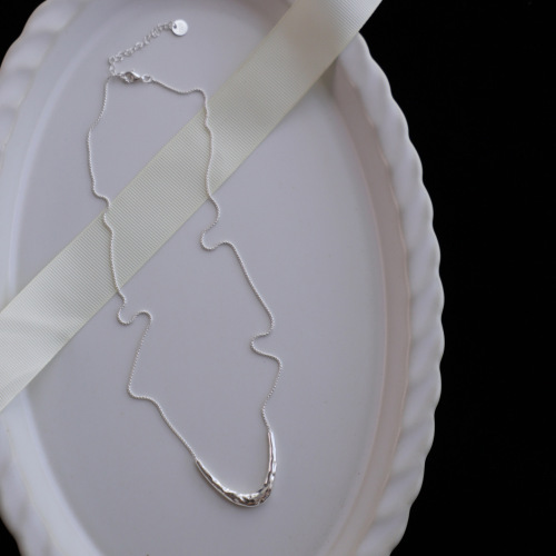 French-style fresh and minimalist U-shaped necklace for women, fashionable niche design, Instagram-style, light luxury, high-end, simple choker chain