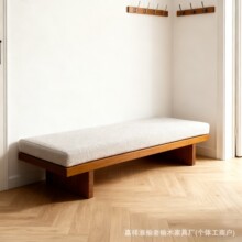 老榆木换鞋凳门口家用衣帽间全实木长条凳主卧室床尾凳实木长条椅