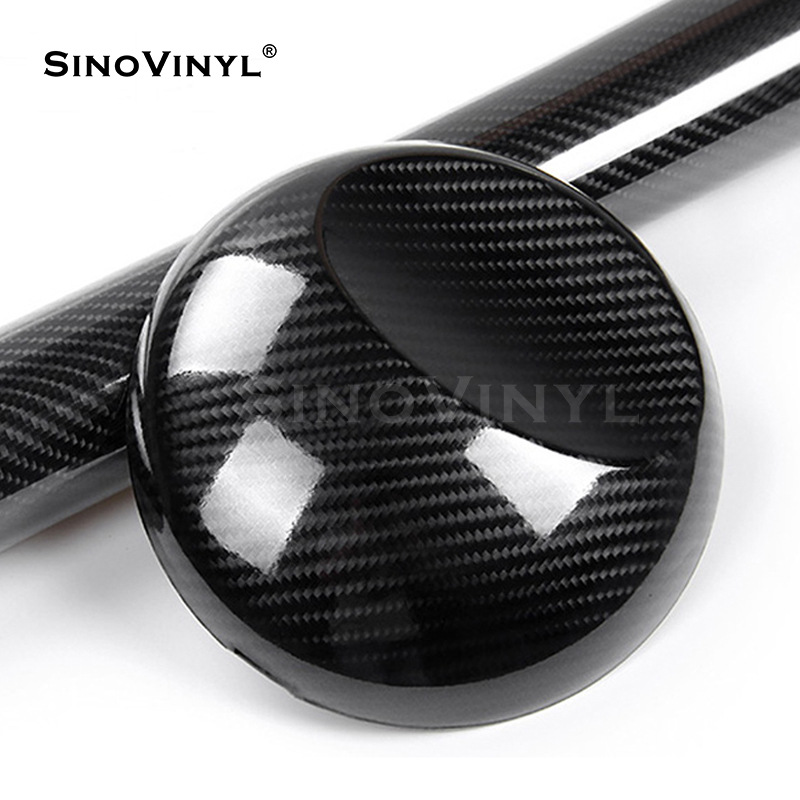 Carlake 5d6d brillante coche de fibra de carbono pegatinas de coche decoración del cuerpo pegatinas consola central película ventas directas de la fábrica