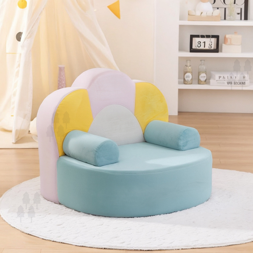 Customized Children's Small Sofa, Cute Baby Lazy Chair, Kindergarten Reading Chair with Backrest, Learning-To-Sit Foam Sofa