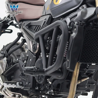 Muscle car Wolf suitable for infinite 300AC bumper bumper bumper bumper anti-fall bumper anti-collision carbon steel modification parts (Motorcycle bumper) - bumper-2-rubber-head-black-suitable-for-electrodeless-300ac