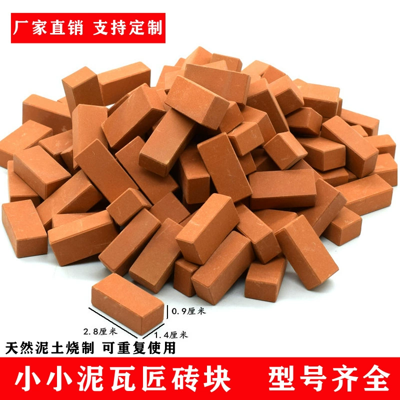 Керамические строительные блоки в масштабе 1:12, развивающие игрушки для детей, маленький каменщик, строительство дома, обучающие блоки
