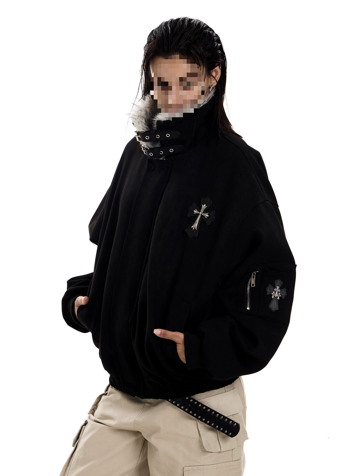 Warm winter down jacket