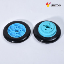 定制厂家直供小冲凉迷你电动滑板车PU轮子耐磨减震抗压滑板车轮