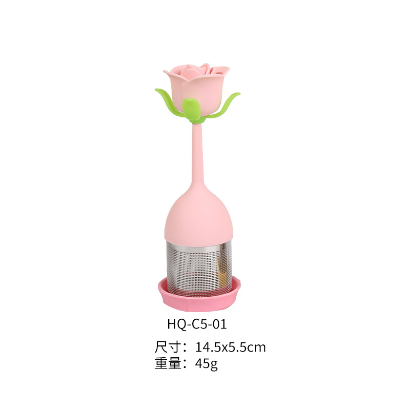 Infusor de Té de Silicona y Acero Inoxidable Resistente a Altas Temperaturas