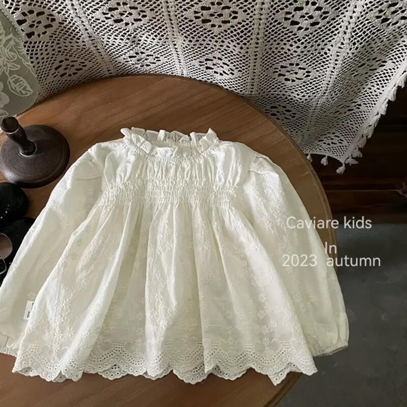 TikTok dulce Mori estilo tridimensional bordado suéter de lana Chaleco de bebé de Otoño de 2024 para niños